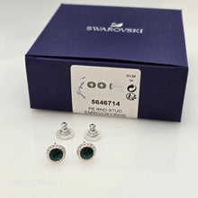 Lade das Bild in den Galerie-Viewer, SWAROVSKI Angelic Ohrstecker, Grün, Rhodiniert 5646714
