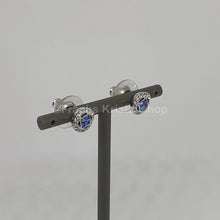 Lade das Bild in den Galerie-Viewer, SWAROVSKI Angelic Square Ohrstecker, Blau, Rhodiniert 5352048 oU
