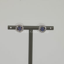 Lade das Bild in den Galerie-Viewer, SWAROVSKI Angelic Square Ohrstecker, Blau, Rhodiniert 5352048 oU