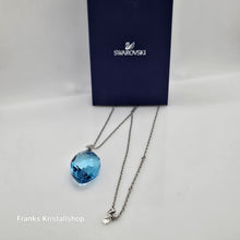 Lade das Bild in den Galerie-Viewer, SWAROVSKI Aquamarin Halskette Türkis Rhodiniert 1124108