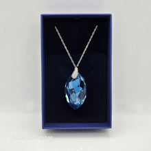 Lade das Bild in den Galerie-Viewer, SWAROVSKI Aquamarin Halskette Türkis Rhodiniert 1124108