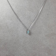 Lade das Bild in den Galerie-Viewer, SWAROVSKI Authentic Oval Halskette Türkis Rhodiniert 5523544