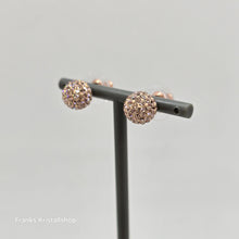 Lade das Bild in den Galerie-Viewer, SWAROVSKI Blow Ohrstecker Kugel Ohrringe Rosa, Roségold-Legierungsschicht 5528456