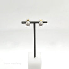 Lade das Bild in den Galerie-Viewer, SWAROVSKI Blow Ohrstecker Kugel Ohrringe Weiß, Vergoldet 5528455