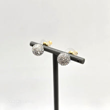 Lade das Bild in den Galerie-Viewer, SWAROVSKI Blow Ohrstecker Kugel Ohrringe Weiß, Vergoldet 5528455