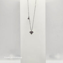 Lade das Bild in den Galerie-Viewer, SWAROVSKI Chaton 2 in 1 Halskette Weiß, Rhodiniert 5481478