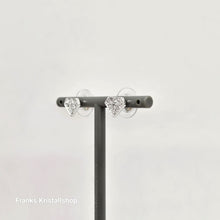 Lade das Bild in den Galerie-Viewer, SWAROVSKI Chaton Ohrstecker Weiß, Rhodiniert 5481476