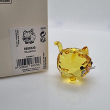 Lade das Bild in den Galerie-Viewer, SWAROVSKI Katze Chubby Cats Yellow Katze Gelb 5658325