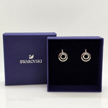 Lade das Bild in den Galerie-Viewer, SWAROVSKI Circle Kreolen Rund, Weiß, Rhodiniert 5616265