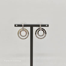 Lade das Bild in den Galerie-Viewer, SWAROVSKI Circle Kreolen Rund, Weiß, Rhodiniert 5616265