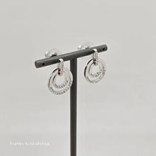 Lade das Bild in den Galerie-Viewer, SWAROVSKI Circle Kreolen Rund, Weiß, Rhodiniert 5616265