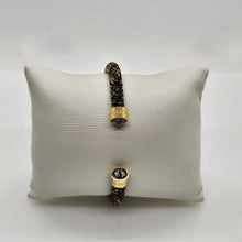Lade das Bild in den Galerie-Viewer, SWAROVSKI Crystaldust Armreif Größe M Dark Gold 5348101