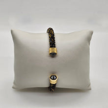 Lade das Bild in den Galerie-Viewer, SWAROVSKI Crystaldust Armreif Größe S Dark Gold 5372883 oU