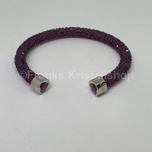 Lade das Bild in den Galerie-Viewer, SWAROVSKI Crystaldust Armreif Herz Violett Lila Größe S 5292447