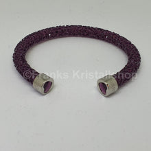 Lade das Bild in den Galerie-Viewer, SWAROVSKI Crystaldust Armreif Herz Violett Lila Größe S 5292447