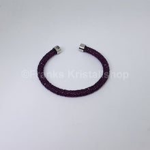 Lade das Bild in den Galerie-Viewer, SWAROVSKI Crystaldust Armreif Herz Violett Lila Größe M 5278499 oU