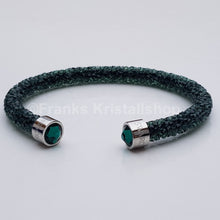 Lade das Bild in den Galerie-Viewer, SWAROVSKI Crystaldust Armreif Größe M Grün 5250690 oU