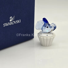 Lade das Bild in den Galerie-Viewer, SWAROVSKI Memories Cupcake Dose Zahndose Mit Elefant Blau 1194041 oU
