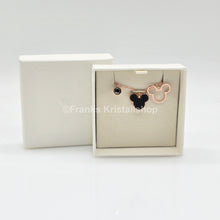 Lade das Bild in den Galerie-Viewer, SWAROVSKI Disney Mickey Mouse Halskette Schwarz Roségoldlegierung 5737559