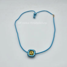 Lade das Bild in den Galerie-Viewer, SWAROVSKI Dulcis Halskette Blau mit strahlendem Kristall in Gelb 5601586