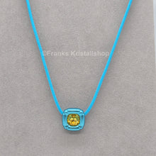 Lade das Bild in den Galerie-Viewer, SWAROVSKI Dulcis Halskette Blau mit strahlendem Kristall in Gelb 5601586