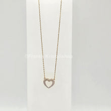 Lade das Bild in den Galerie-Viewer, SWAROVSKI Enjoy Schmuckset Herz Kette und Herz Ohrstecker, Goldlegierung 5273147 oU