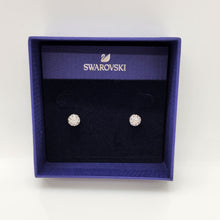 Lade das Bild in den Galerie-Viewer, SWAROVSKI Euphoria Ohrstecker Rund Weiß, Rhodiniert 5073039