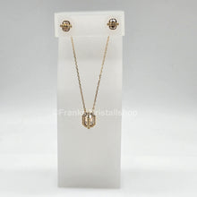 Lade das Bild in den Galerie-Viewer, SWAROVSKI Favor Schmuckset Kette und Ohrringe, Goldlegierung 5226281