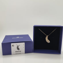 Lade das Bild in den Galerie-Viewer, Swarovski Nice Feder Halskette Weiß, Vergoldet 5505740