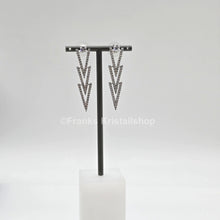 Lade das Bild in den Galerie-Viewer, SWAROVSKI Funk Ohrstecker Weiß, Rhodiniert 5241277