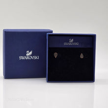 Lade das Bild in den Galerie-Viewer, Swarovski Ginger Ohrstecker Tropfen, Schwarz, Rosevergoldet 5352236 oU
