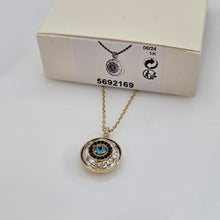 Lade das Bild in den Galerie-Viewer, SWAROVSKI Symbolica Halskette Böser Blick, Klein, Goldlegierungsschicht 5692169