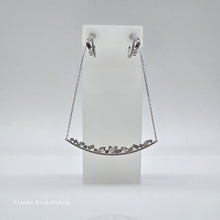 Lade das Bild in den Galerie-Viewer, SWAROVSKI Henrietta Schmuckset, Halskette + Ohrstecker, Rhodiniert 5297294