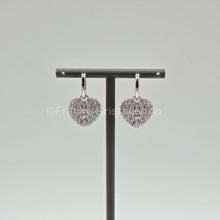 Lade das Bild in den Galerie-Viewer, SWAROVSKI Herz Ohrringe Hyperbola Drop-Ohrhänger, Weiß, Rhodiniert 5684384