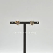 Lade das Bild in den Galerie-Viewer, SWAROVSKI Herz Ohrstecker, Weiß, Goldlegierungsschicht 5274222 oU