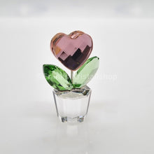 Lade das Bild in den Galerie-Viewer, SWAROVSKI Blumenträume Herzblume Rosa im Blumentopf 842858