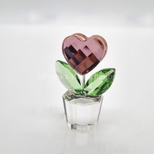 Lade das Bild in den Galerie-Viewer, SWAROVSKI Blumenträume Herzblume Rosa im Blumentopf 842858