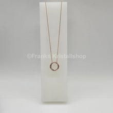 Lade das Bild in den Galerie-Viewer, SWAROVSKI Hilt Halskette, Runder Anhänger, Roségold-Legierungsschicht 5528930