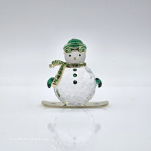 Lade das Bild in den Galerie-Viewer, SWAROVSKI Holiday Cheers Dulcis Schneemann Grün 5687168