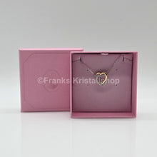 Lade das Bild in den Galerie-Viewer, Swarovski Hyperbola Herz Halskette 2 Herzen, Weiß, Metallmix 5518868