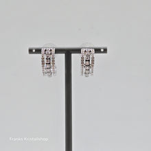 Lade das Bild in den Galerie-Viewer, SWAROVSKI Hyperbola Kreolen Ohrringe Weiß, Rhodiniert Mini Hoop 5646725