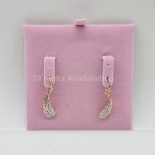 Lade das Bild in den Galerie-Viewer, SWAROVSKI Idyllia Drop-Ohrhänger Feder Ohrringe Weiß, Roségoldlegierung 5663486