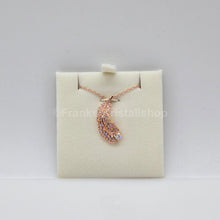 Lade das Bild in den Galerie-Viewer, SWAROVSKI Idyllia Feder Halskette Weiß, Roségold-Legierungsschicht 5663483