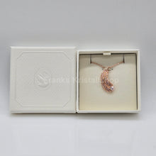 Lade das Bild in den Galerie-Viewer, SWAROVSKI Idyllia Feder Halskette Weiß, Roségold-Legierungsschicht 5663483