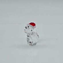 Lade das Bild in den Galerie-Viewer, SWAROVSKI Katze mit Nikolausmütze 5060448
