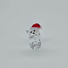 Lade das Bild in den Galerie-Viewer, SWAROVSKI Katze mit Nikolausmütze 5060448