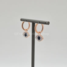 Lade das Bild in den Galerie-Viewer, SWAROVSKI Symbolica Kreolen Böser Blick, Blau, Roségold-Legierungsschicht 5425857