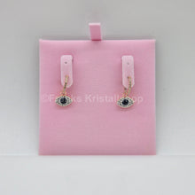 Lade das Bild in den Galerie-Viewer, SWAROVSKI Symbolica Kreolen Böser Blick, Blau, Roségold-Legierungsschicht 5425857