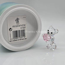 Lade das Bild in den Galerie-Viewer, SWAROVSKI Kris Bär Herz Geburtsstein Oktober Pink Rosa 5126911