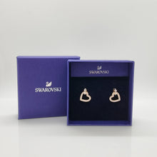 Lade das Bild in den Galerie-Viewer, SWAROVSKI Lovely Herz Weiß Ohrringe, Roségold-Legierungsschicht 5616477